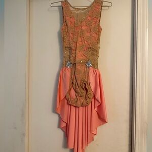 Beautiful peach dance competition costume